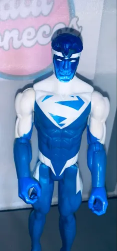 Boneco Superman elétrico raro usado 30 cm matel 