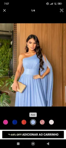 Vestido azul Tiffany