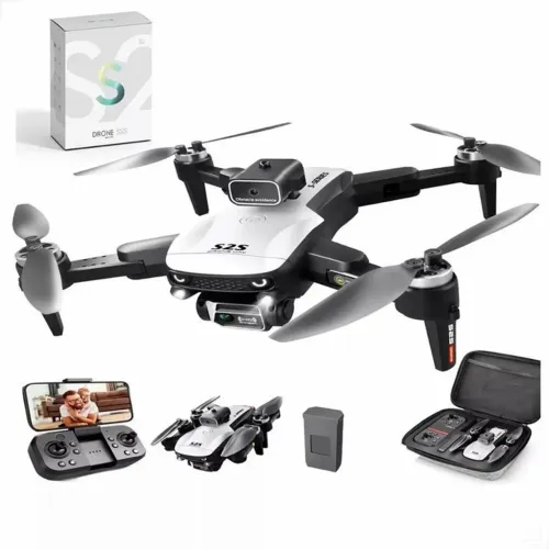  Drone S2s GN-502 + Celular Samsung A71  : Bateria Longa, 360º e Motor Brushless 4K