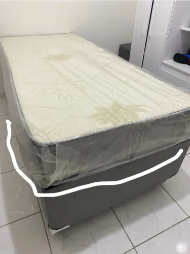 Base+ colchão d33 20 cm de altura solteirão , um ano de garantia