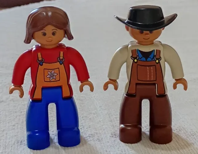 Dupla de Bonecos - Casal de Fazendeiros