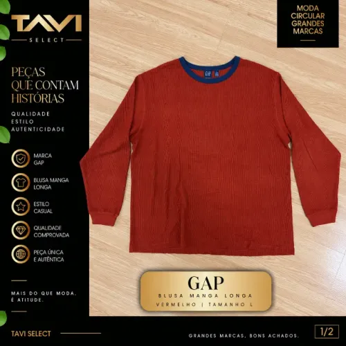 GAP Manga Longa Waffle