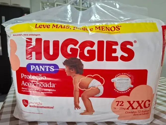 Fralda Huggies Pants (shortinho) XXG - 71 unidades