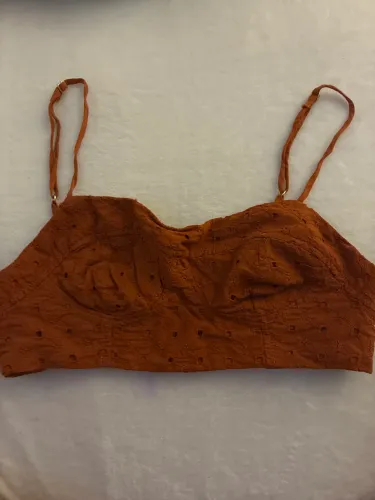 top oh boy tam pp terracota marrom laranja novo nunca usado