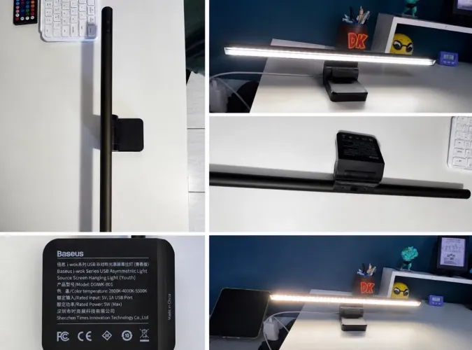 Luminária Monitor Baseus DGIWK-B01 LED USB Regulável Original