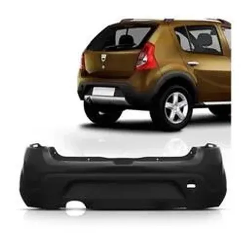  Para choque Traseiro Sandero 2008 2014 Stepway