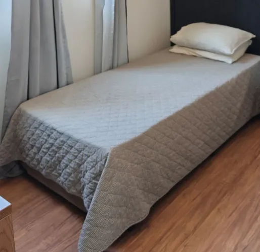 Cama box baú solteiro + colchão solteiro 