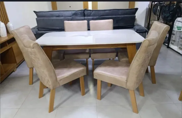 Mesa de jantar Milão com 6 cadeiras NOVIDADE 