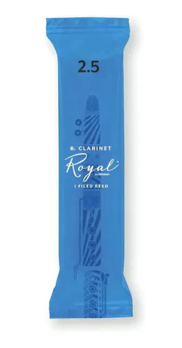 Palheta Clarineta Bb 2.5 (unidade) D'addario Royal Rcb0125