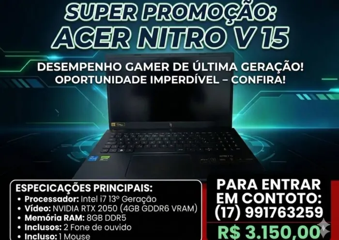 NOTEBOOK ACER NITRO V15