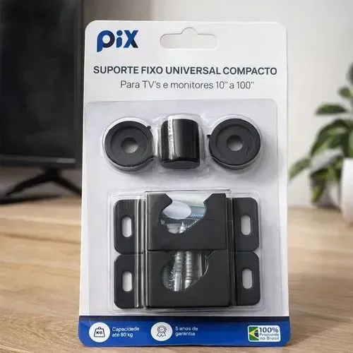 Suporte fixo universal compacto para tvs e monitores 10" a 100" novo lacrado