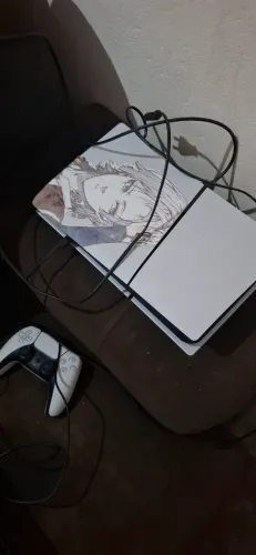Ps5 Slim com caixa ainda, Mais projeto de brinde.