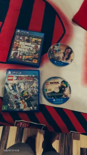 GTA 5 sem arranhão(nunca usado)e lego Ninjago 