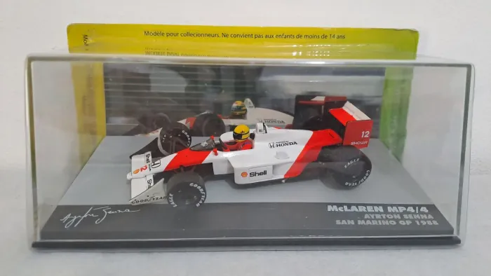 * MT Ayrton Senna 1:43 Mclaren MP4/4 San Marino GP de 1988 Vide Descrição e Fotos