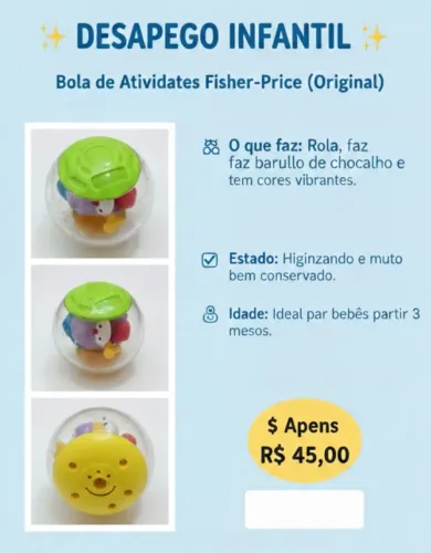 Chocalho bebê Fischer .cod 03