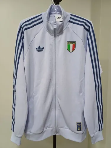 Jaqueta Adidas Itália Originals Azul Claro - Nova Com Etiqueta Original - Tamanho L