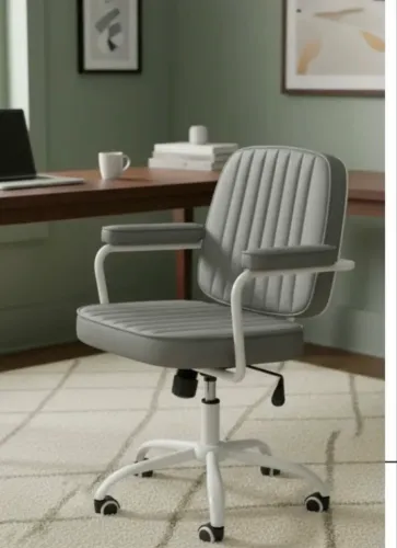 Cadeira de escritório Ergonômica Python Fly Couro Sintético