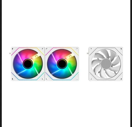 Kit 3 Fans Acegeek Chain Magnetic ARGB 120mm Brancas