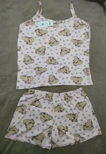 pijama Capivara e Stitch