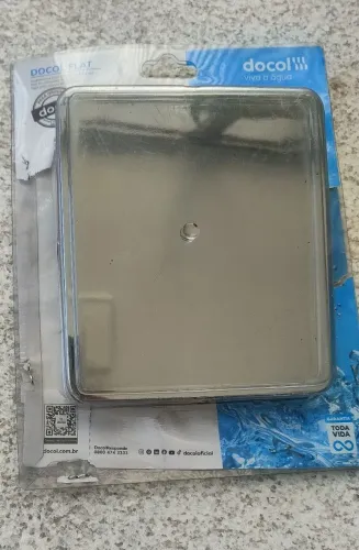 Acabamento de descarga inox Docol 