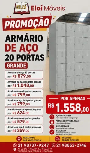 ROUPEIROS DE AÇO - PROMOÇÃO