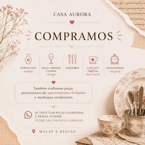 COMPRO ANTIGUIDADES, PORCELANAS, TAÇAS ETC E LOTES FECHADOS