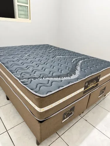 Conjunto Cama Box Queen Base E Colchão Completo (SUPER PROMOÇÃO)