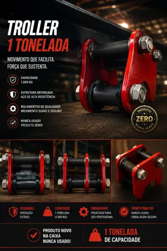 TROLE MANUAL PARA TALHA - 1 TONELADA