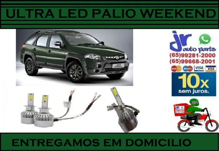 Lampada Ultra LED (Baixa)Palio Wekeend  6000K 12V 24V