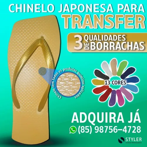 Chinelo Japonesa Para Transfer