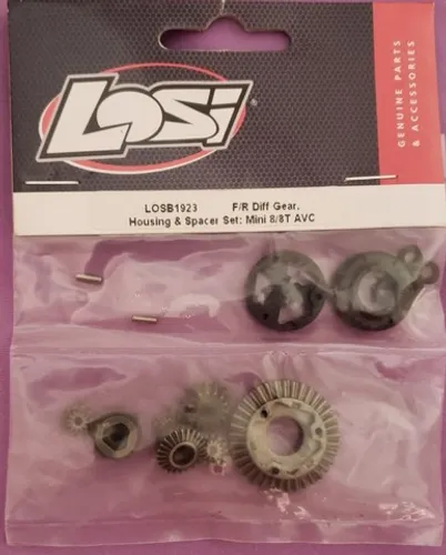Losb1923 - Kit De Engrenagens Dos Diff Mini 8ight/ 8 T 1/14