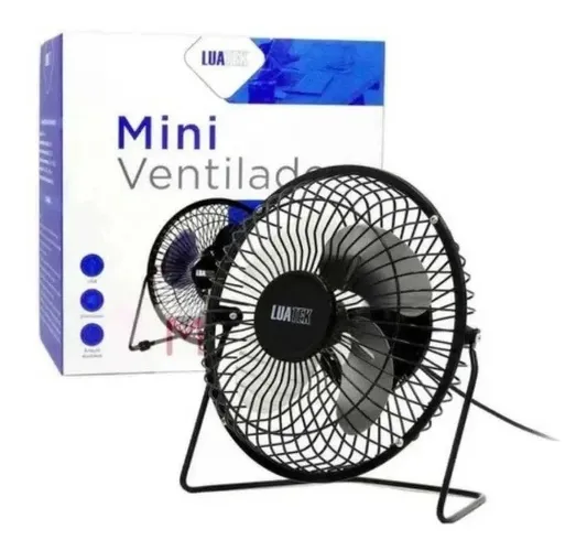 Ventilador Usb Portatil Notebook Pc Articulavel De Mesa 18 Cm Medio