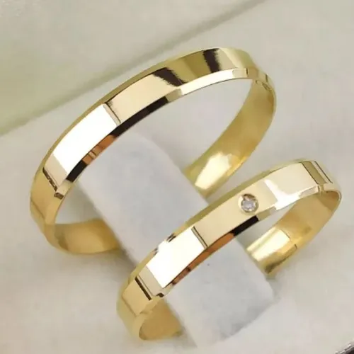 Aliança de ouro, entrega em 24h, em 10x, confira!