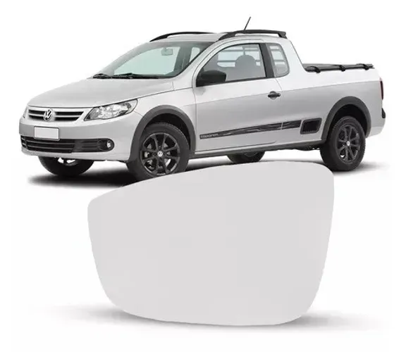 Lente Retrovisor Volkswagen Gol G5 2009 à 2013 - Lado Esquerdo