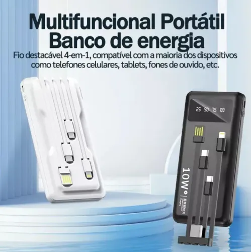 Banco de Energia Portátil Multifuncional 10W