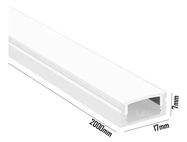 Perfil LED, Calha sobrepor 