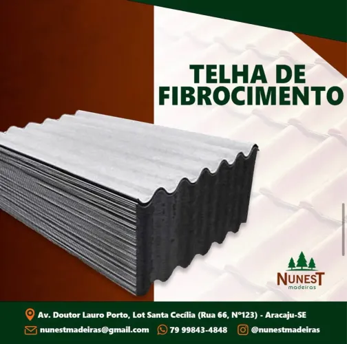 TELHA ETERNIT FIBROCIMENTO 