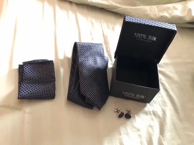 Conjunto gravata lenço abotoadura em santa cruz do sul