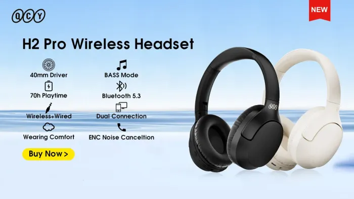 Fone de ouvido Qcy h2 pro Bluetooth com anc