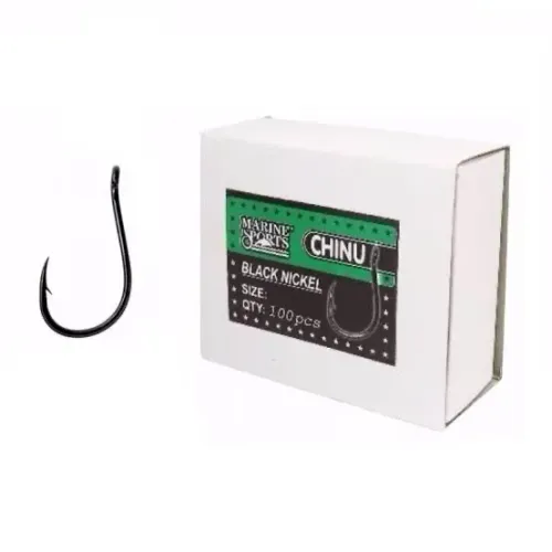 Anzol Pesca Chinu N-9 Black Marine Sports 100 Peças