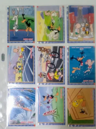 16 Cards Looney Tunes - Upper Deck Olimpíadas Atlanta 1996 IMPORTADO