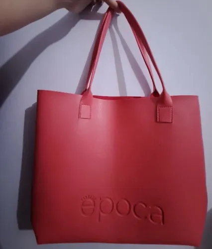 Bolsa grande rosa PINK época cosméticos 