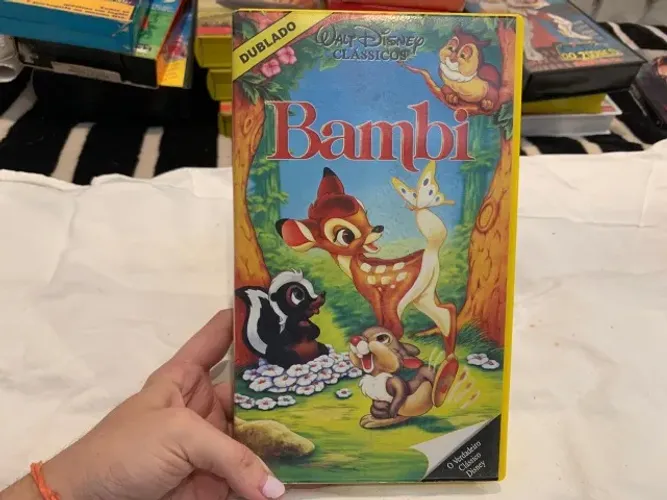 fita vhs bambi fita verde