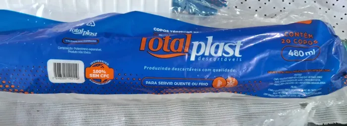Copo térmico de isopor de 480ml