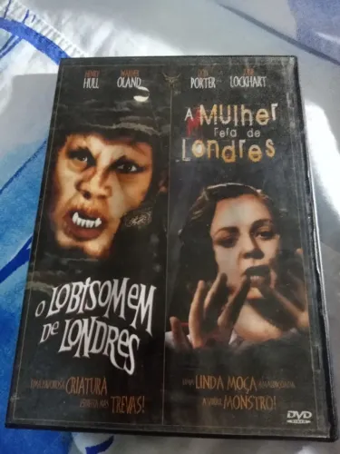 Dvd lobisomem de Londres e mulher fera de Londres monstros universal