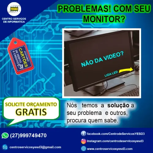 conserto de monitores em geral