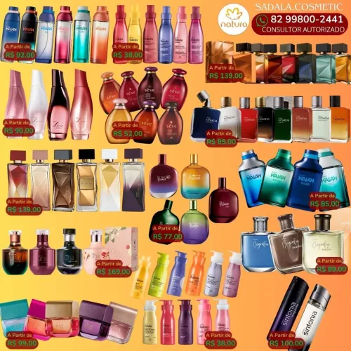 NATURA perfumes, tudo em promoção 