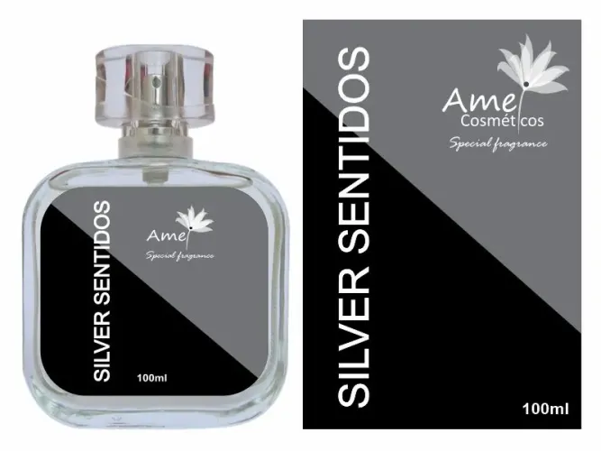 Perfume Silver Sentidos Ame Cosméticos 100ml