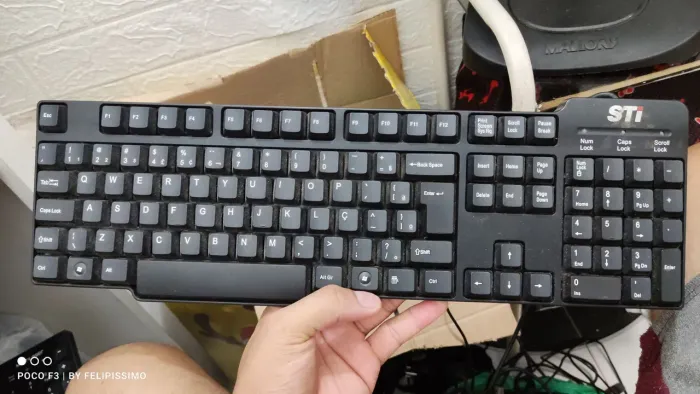 Teclado STI PS/2 , Teclado e mouse Ezpac PS/2 