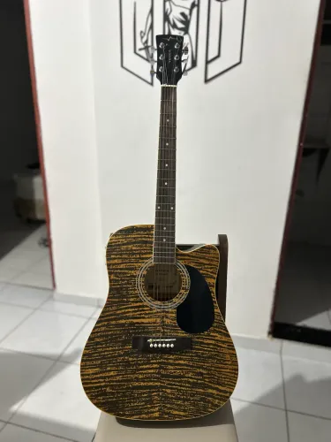 Violão Vogga elétrico/aço